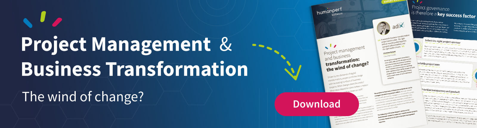 Download our expert view to make your transformation projects a success