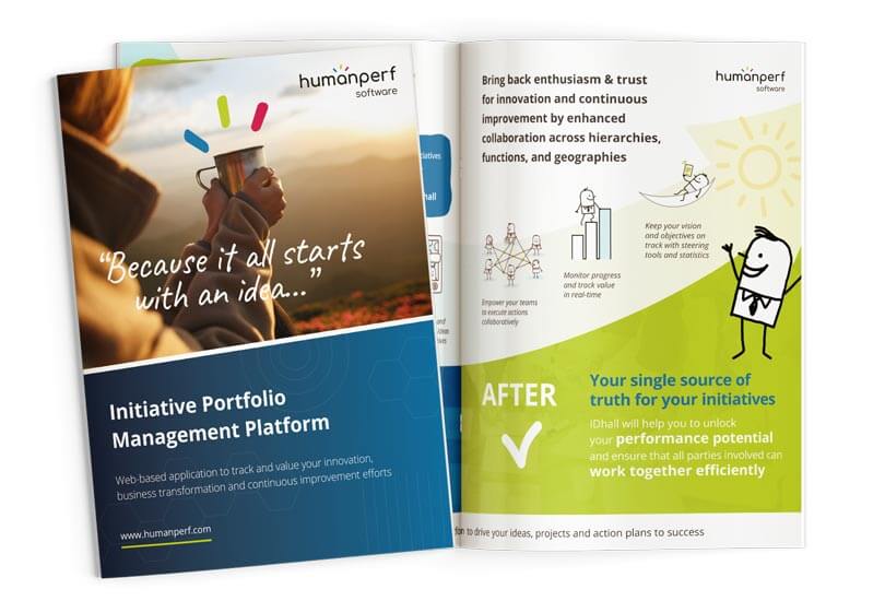 IDhall brochure: Initiative Portfolio Management Platform