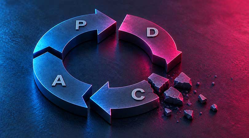 Le cycle PDCA amput&eacute;.